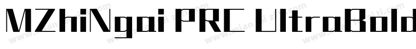 MZhiNgai PRC UltraBold字体转换
